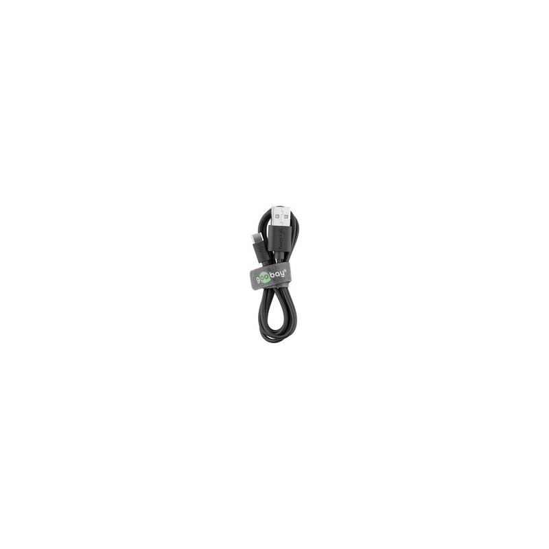 goobay USB Type-C kabel 10cm Sort